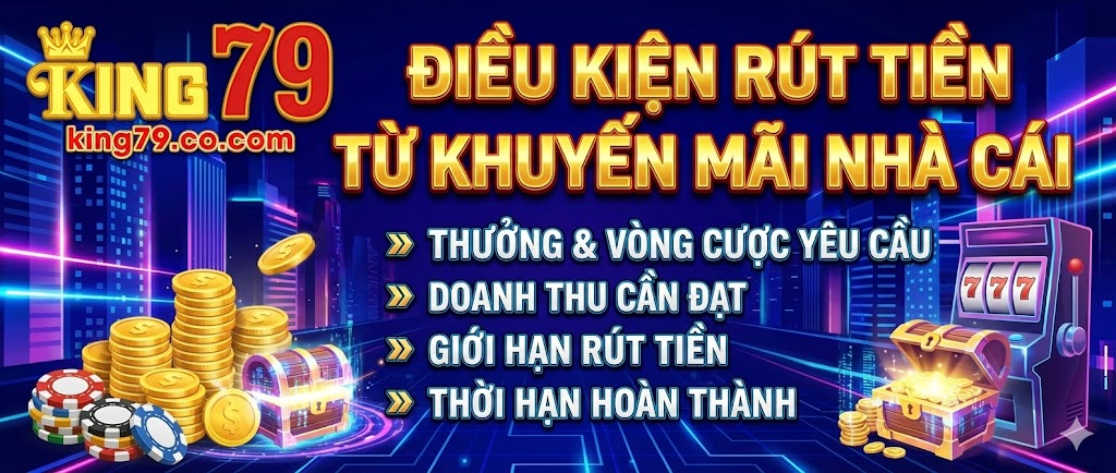 Điều kiện để rút tiền từ khuyến mãi nhà cái King79 7 dieu-kien-de-rut-tien-tu-khuyen-mai-nha-cai